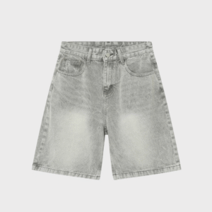 Baggy Denim Jort Stonegrey