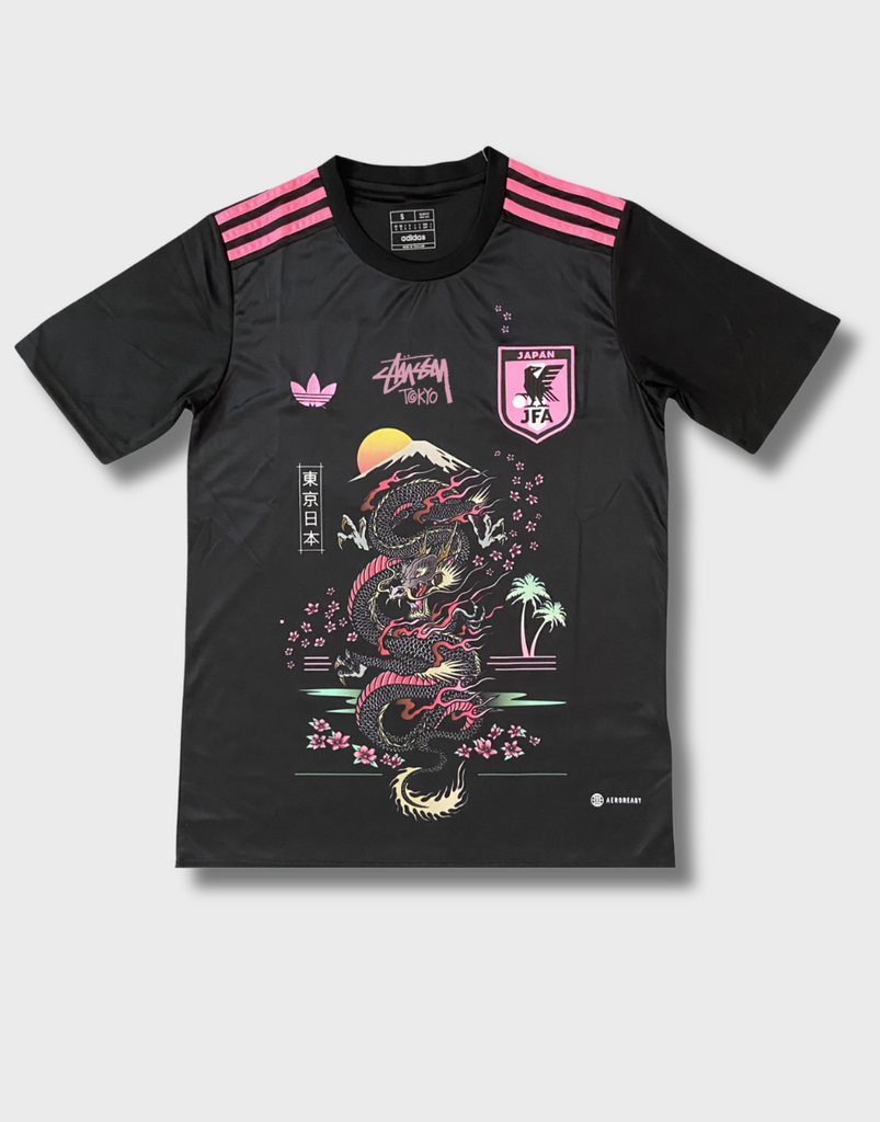 STÜSSY x “JAPAN” JERSEY – BLACK DRAGON